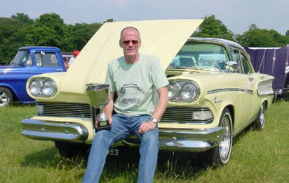 Chris Walker with his Edsel